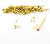 False screw head brass nail L : 18 mm (1 kg)