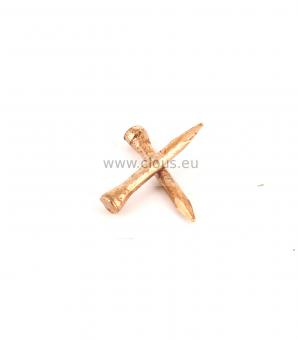 Cone head coppered covered steel nail  Ø 1.5 mm 