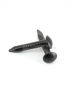 Round head black steel nail Ø 1,30 mm 