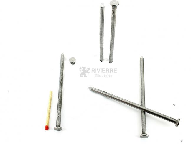 Flat head steel nail Ø 4.9 mm L : 100 mm Ø 4.9 mm