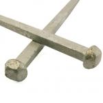 "Carvelle" forged galvanized steel nail - diamond shaped head (100 nails) L : 50 mm (100 clous)
