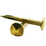 Diamond shaped brass forged nail (100 nails) L : 23 mm - Ø 8 mm 
