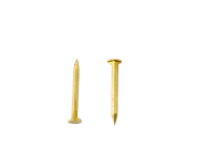 Flat head miniature brass nail (30g) L : 13 mm - Ø 0.9 mm