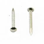 Round head nickel coated brass nail Ø 1.4 mm L : 15 mm - Ø 1.4 mm