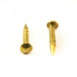 Round head miniature brass nail (30g) L : 9 mm - Ø 1.8 mm