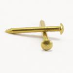 Round head brass nail Ø 1.3 mm L : 10 mm - Ø 1.3 mm